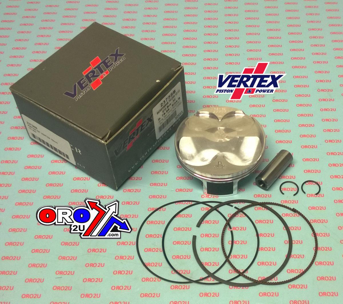 PISTON KIT VERTEX 79.0 B HC HUSKY TC/TE 250 12-13, VERTEX 23758B COMPR 14,1:1