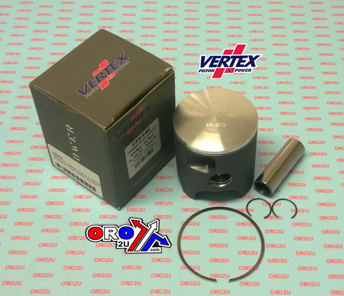PISTON KIT VERTEX 66.4 A KAW KX250 98-01 PRO RACE, VERTEX 22644A SINGLE RING