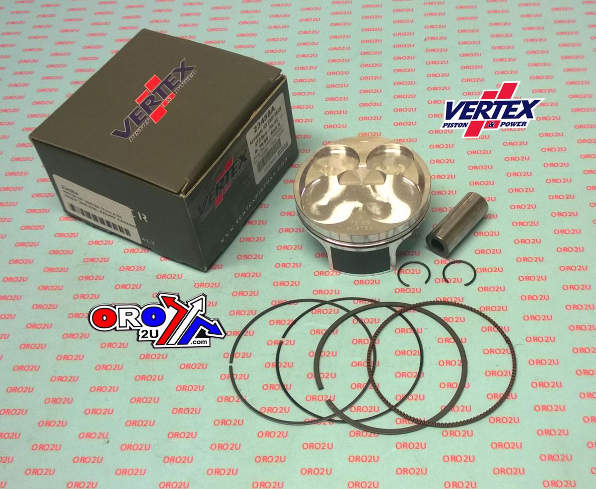 PISTON KIT VERTEX 77.0 A HC KAW KX-F 250 08-09, VERTEX 23458A HC COMPR 13,9:1
