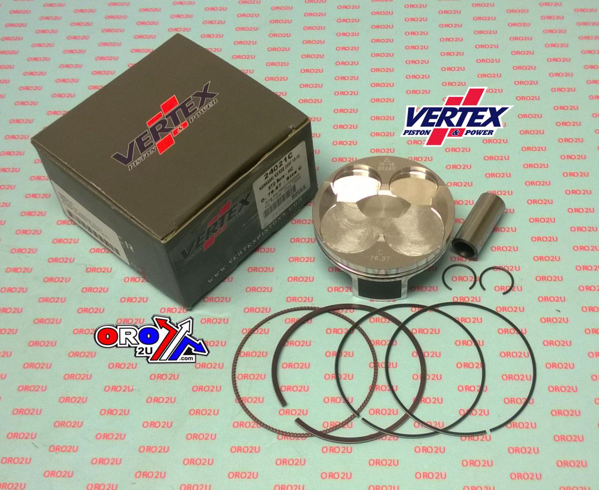 PISTON KIT VERTEX 77.0 D HC KAWASAKI KX250 15-16, VERTEX 24021D HC COMPR 14,3:1