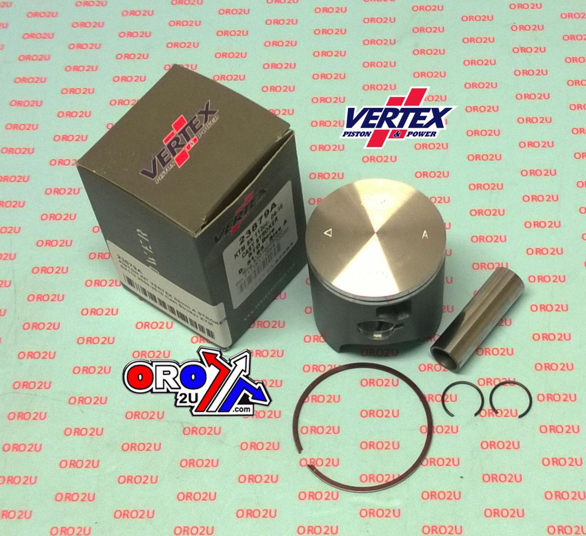PISTON KIT VERTEX 52.0 C KTM SX 105 03-16, VERTEX 23879C CAST