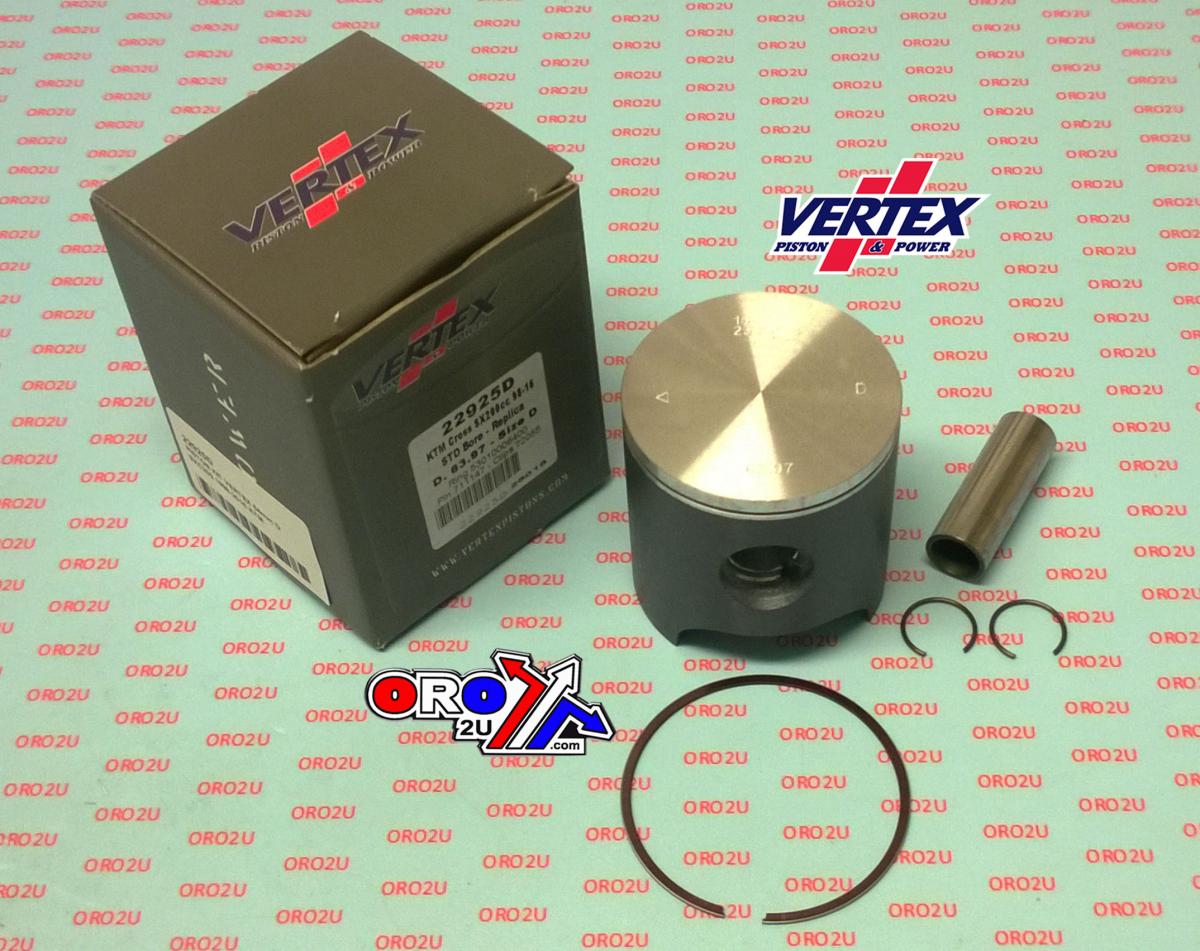 PISTON KIT VERTEX 64.0 A KTM SX 200 98-16, VERTEX 22925A