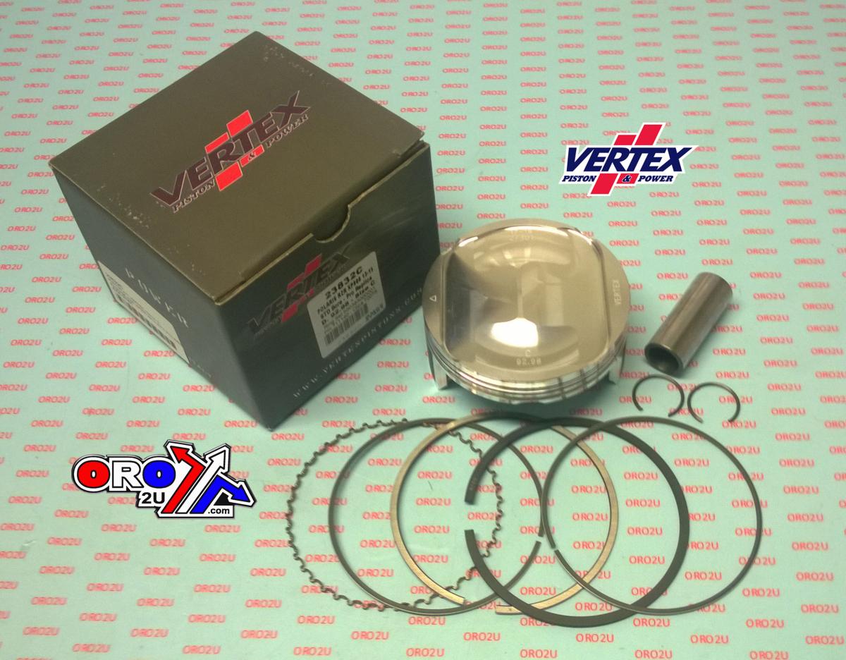PISTON KIT VERTEX 93.0 C POLARIS RZR 900 11-13, VERTEX 23832C COMPR 10,6:1