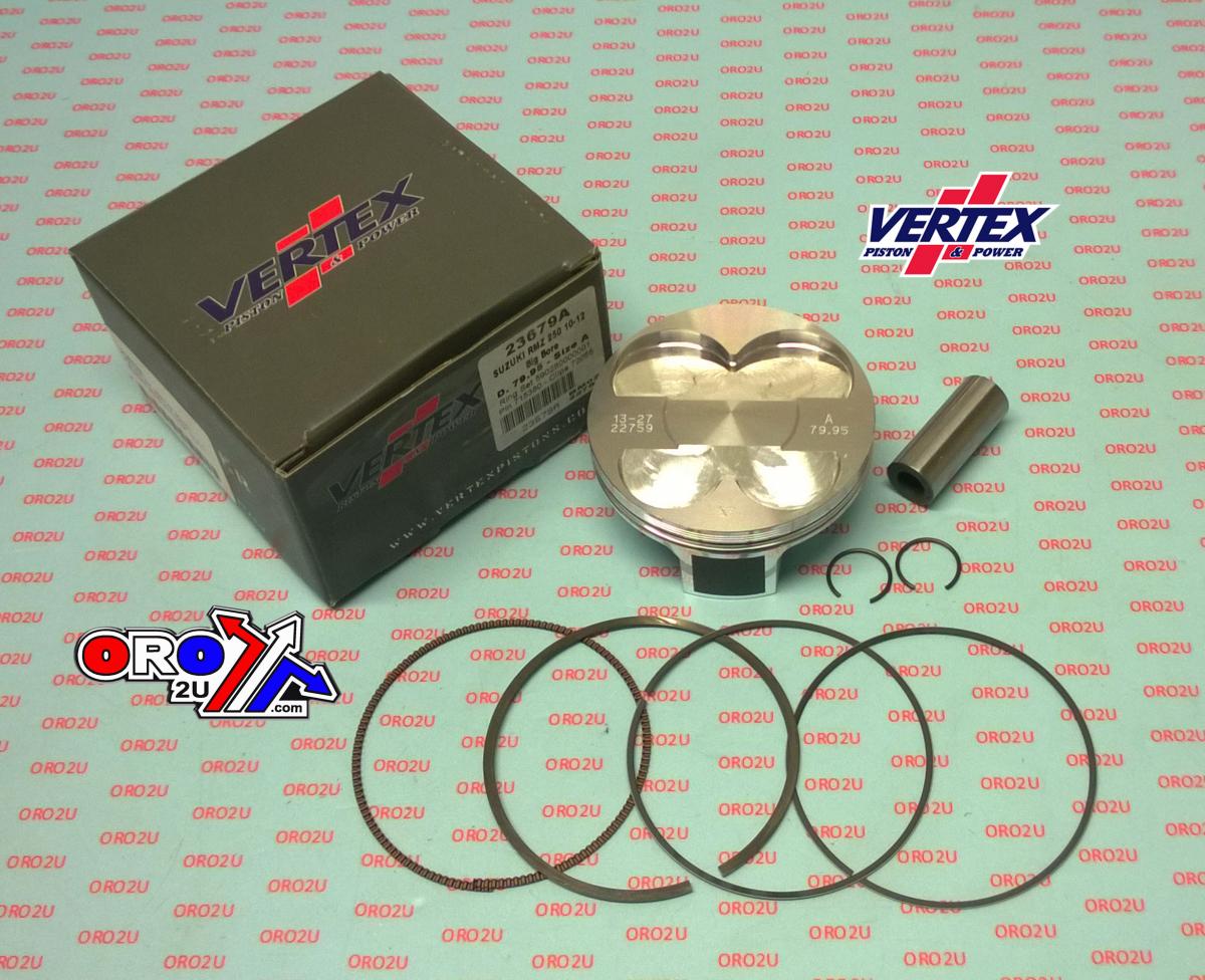 PISTON KIT VERTEX 80.0 A SUZUKI RMZ 250 10-12, OS+3.00 BIG BORE COMPR 13,4:1