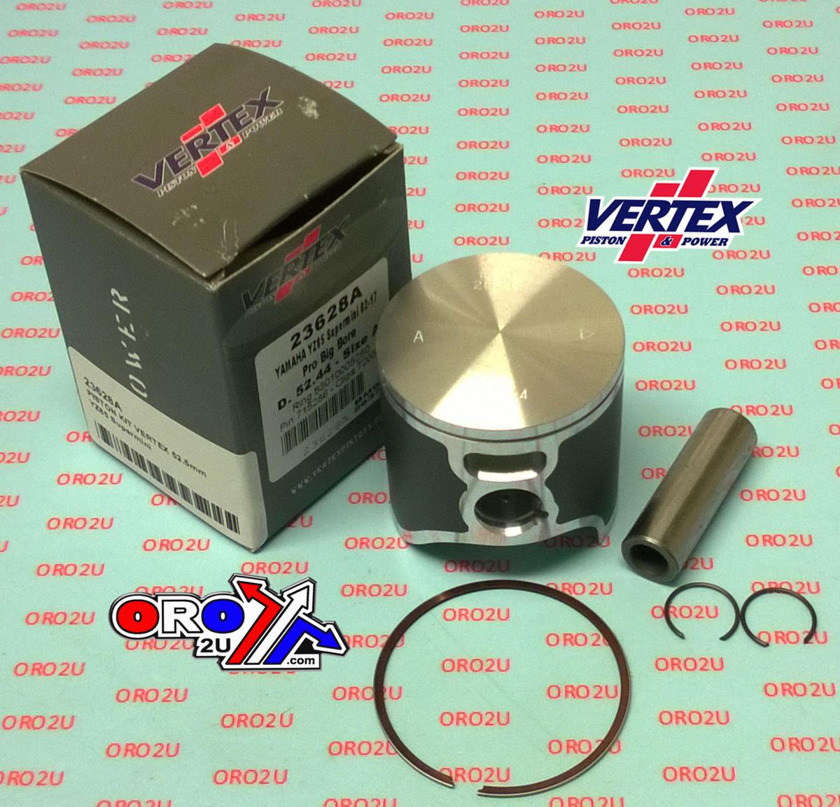 PISTON KIT VERTEX 52.5 B YAMAHA YZ 85 2002-2018, VERTEX 23628B OS+5.00 BIG BORE