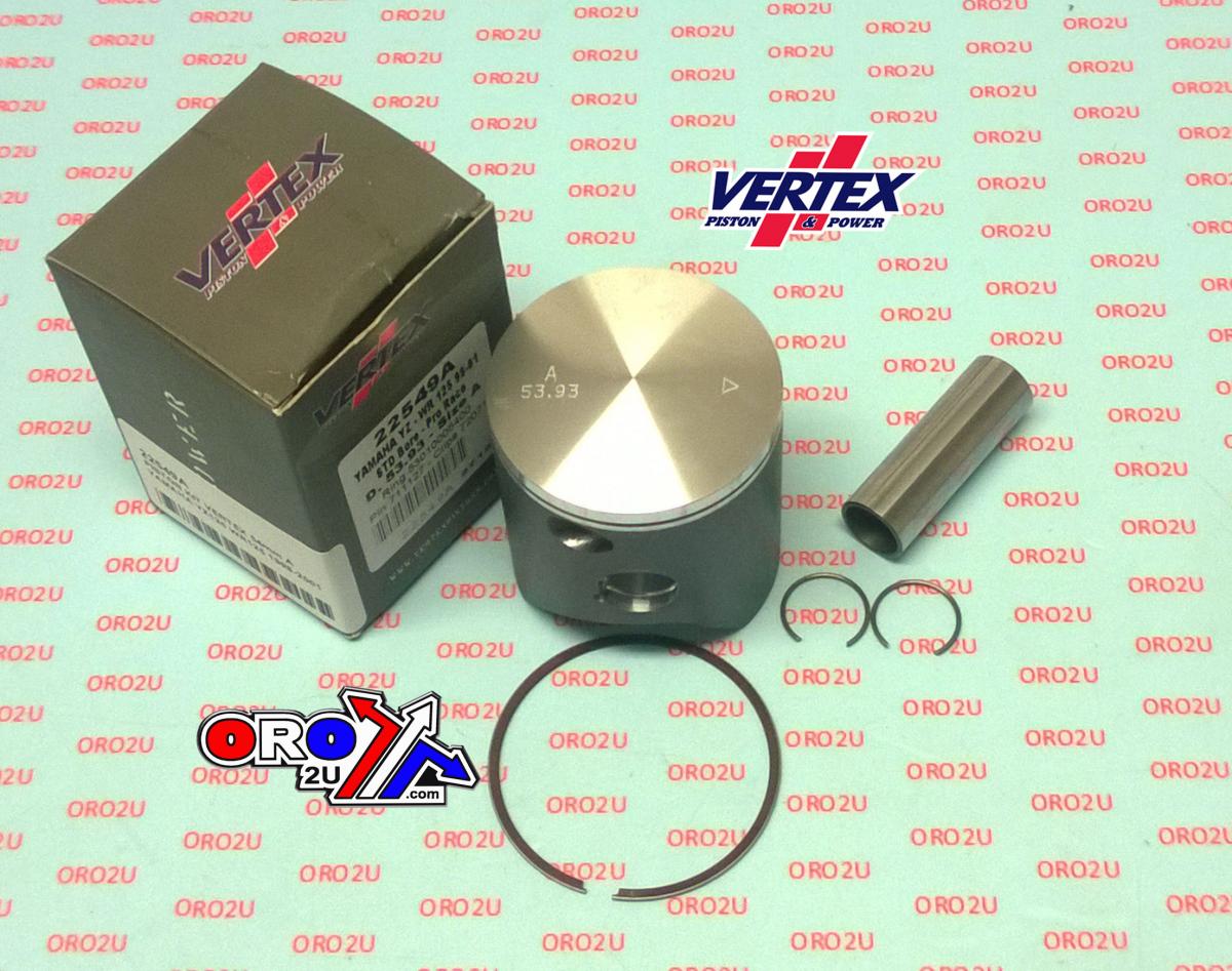 PISTON KIT VERTEX 54 A YAMAHA YZ125 98-01, VERTEX 22549A