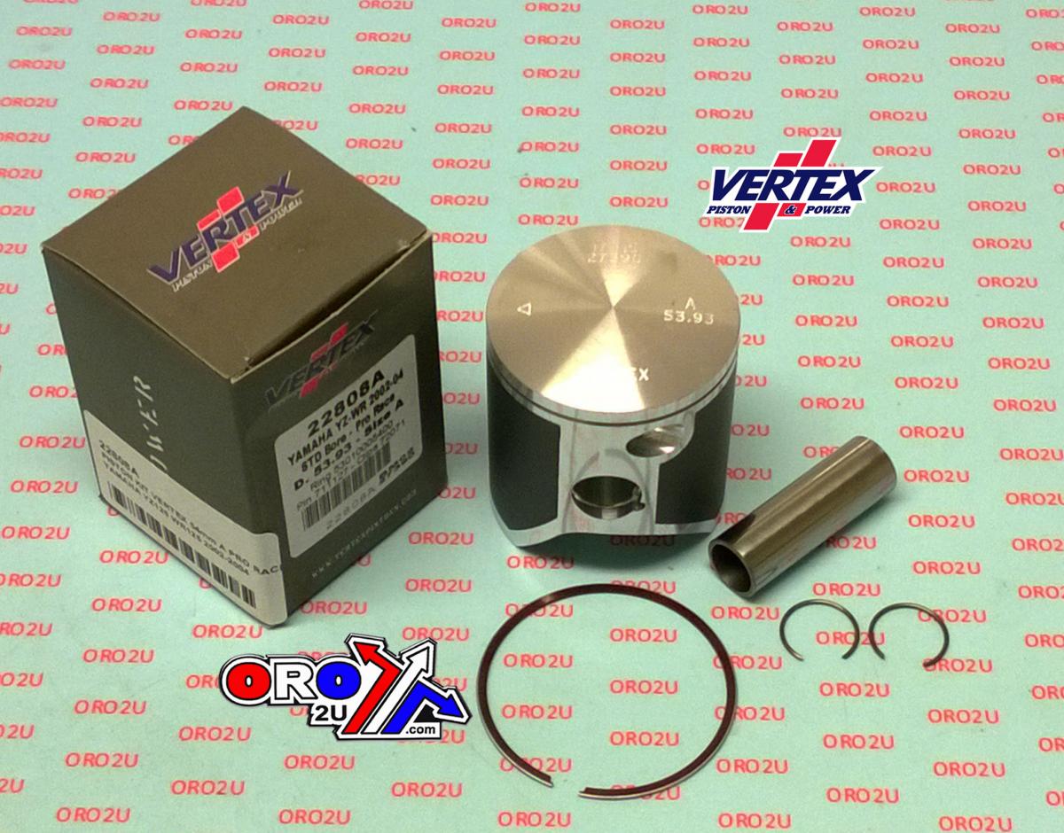 PISTON KIT VERTEX 54.0 C YAMAHA YZ125 02-04 PRO RACE, VERTEX 22808C