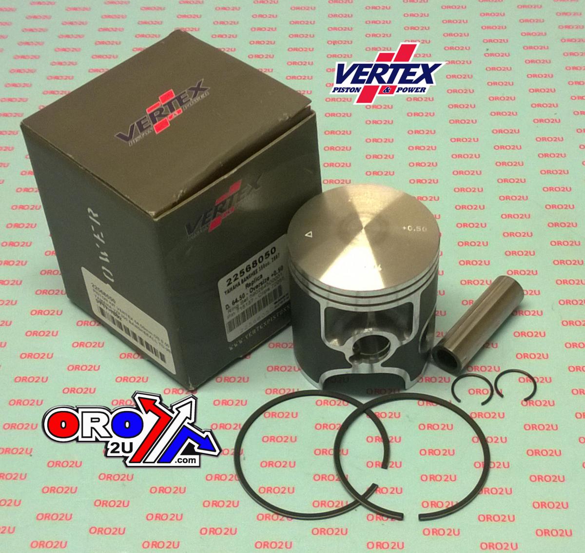 PISTON KIT VERTEX 64.00 YAMAHA YZF350 BANSHEE ALL TO 2007, VERTEX 22568