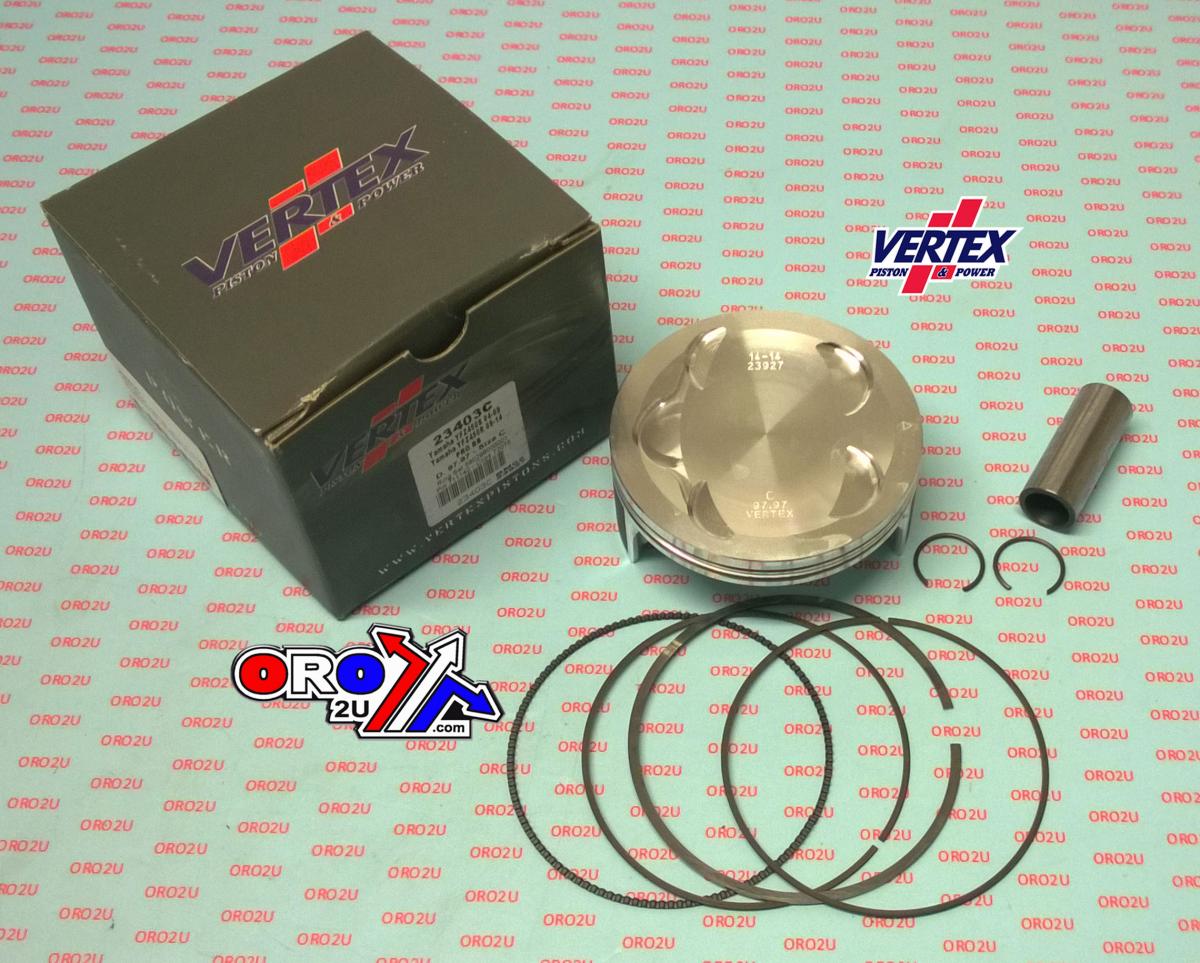 PISTON KIT VERTEX 98.0 B YAMAHA YFZ 450 S/R 04-17, OS +3.00 BIG BORE COMP 12,0:1