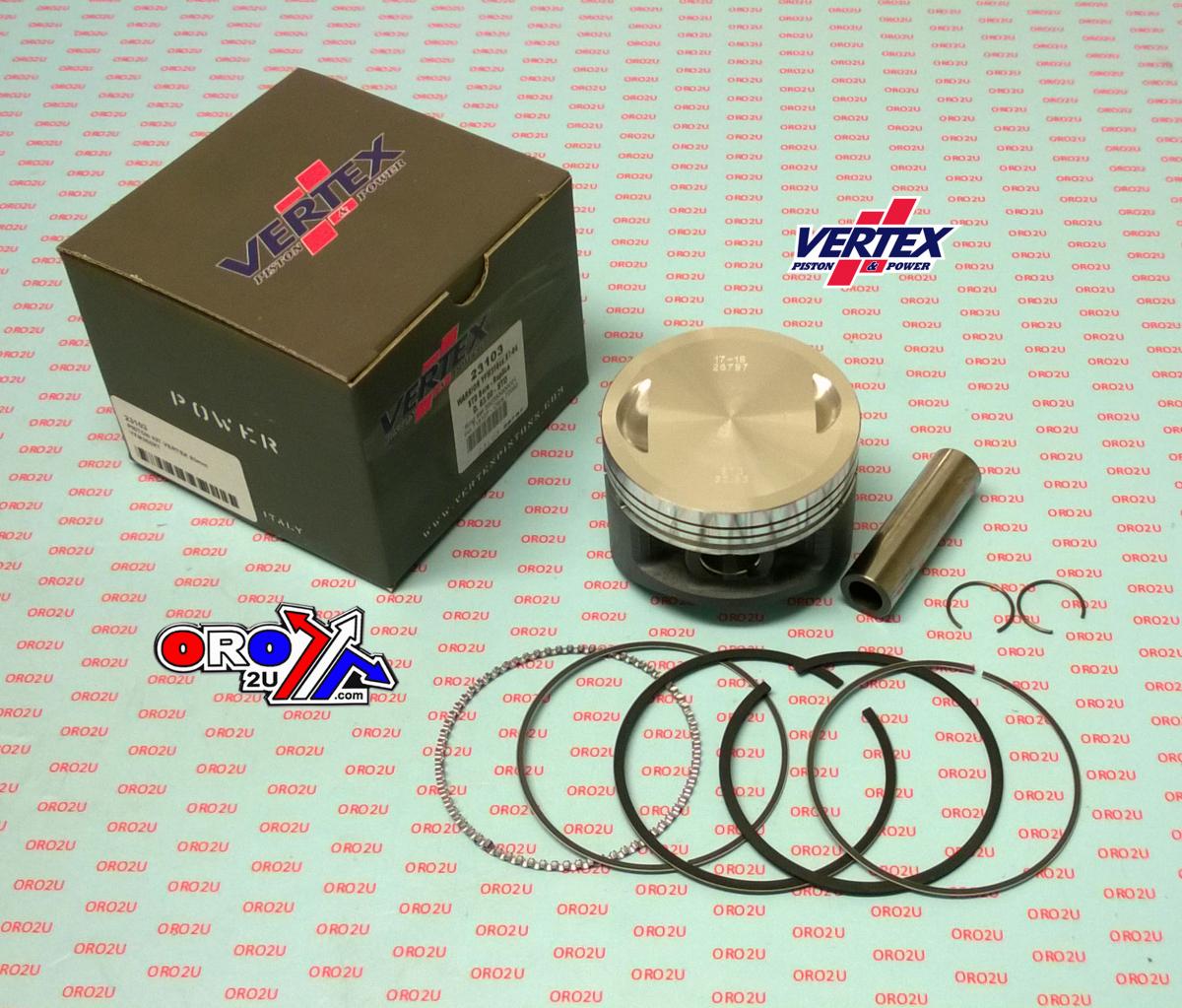 PISTON KIT VERTEX 83.5 YAM YFM350BIG BEAR RAPTOR 87-06, VERTEX 23103050 OS +0.50
