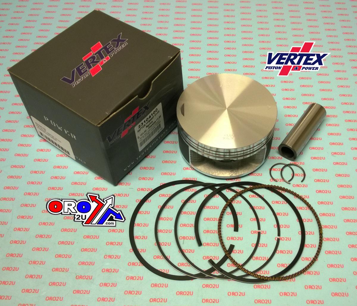 PISTON KIT VERTEX 100.0 YAM YFM660 RAPTOR GRIZZLY 01-08, VERTEX 23104 COMP 9,9:1