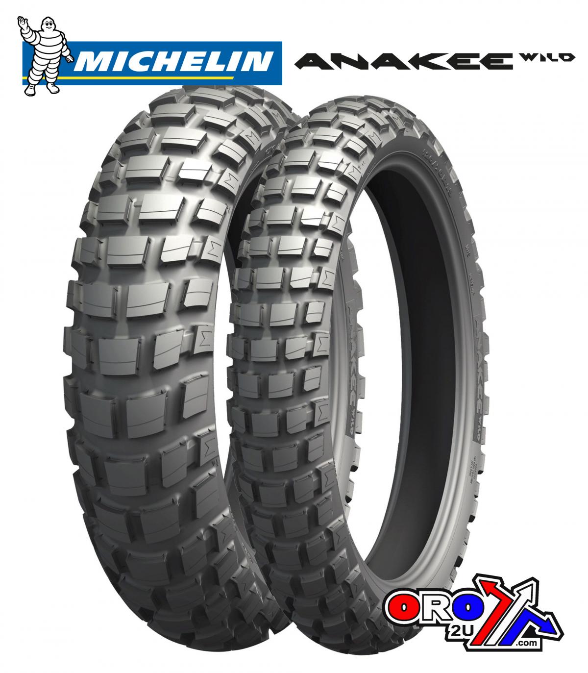 MICHELIN 110/80-18 (58S) ANAKEE WILD TRAIL TYRE, REAR