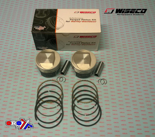 WISECO 3.4955" PISTON KIT  P3, HARLEY DAVIDSON 1340 EVO 85-99 Domed 10.0:1 CR