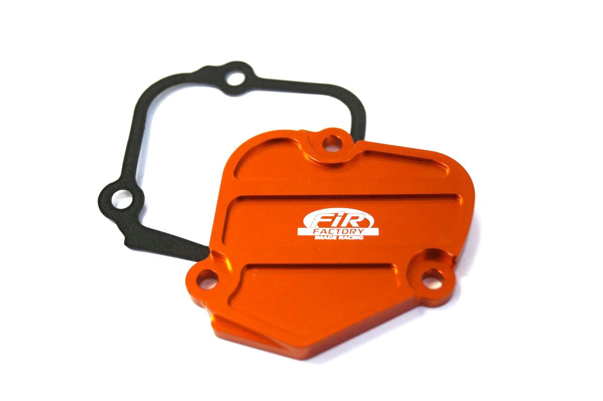 POWERVALVE COVER KTM LEFT SIDE, FIR ASCTC-02, BLUE, SX 125/150 16-23  ORANGE