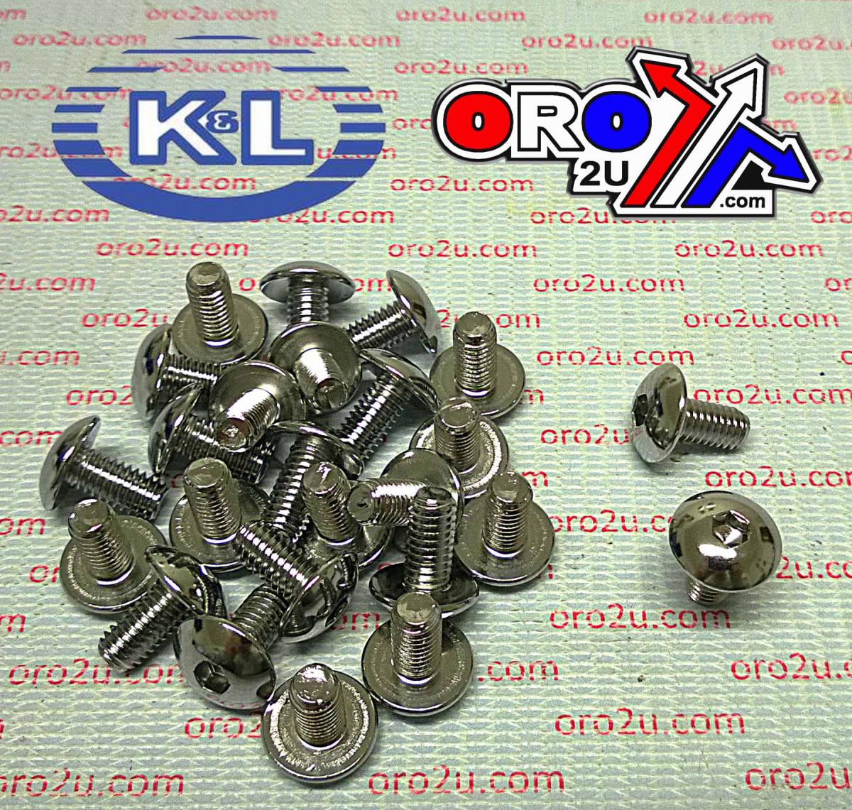 CHROME ALLEN OVAL HEAD 6x12 PACK/25, SUZUKI 4MM Key 33-7867, TOOLS ROAD